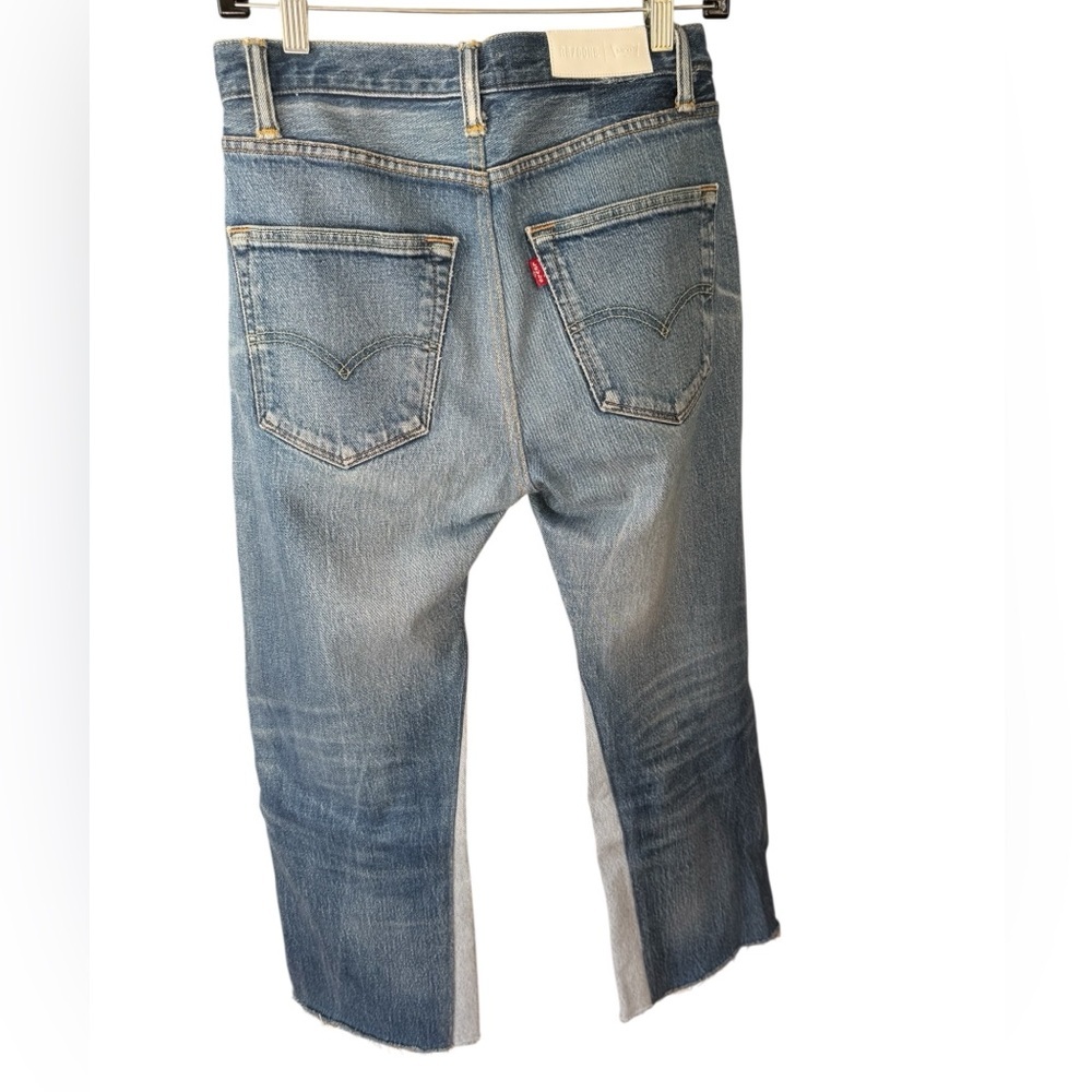 Re/Done Vintage Levis straight leg two tone - Picture 3 of 3